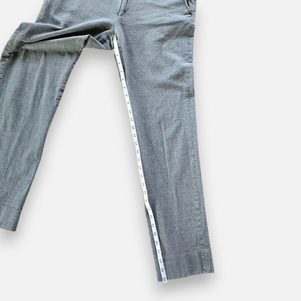 Loro Piana Gray Cotton Trousers Soft Straight Leg Women 10 (50) Quiet Luxury - Picture 12 of 16